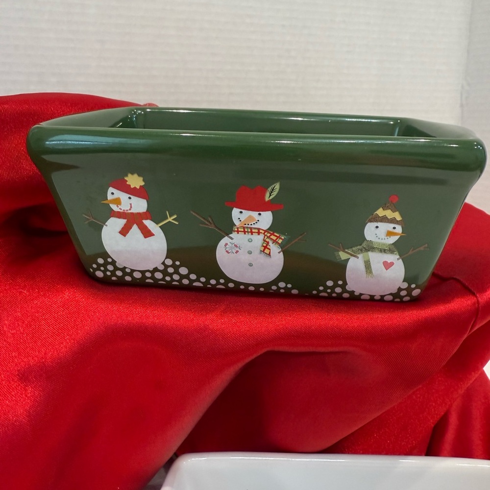 Set of 3 Holiday Mini Loaf Pans — Snowman, Snowflake & Gingerbread - Picture 3 of 9